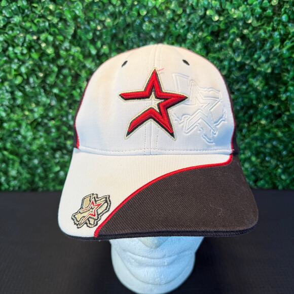 Houston Astros 47 Brand Texas Logo Adjustable Strap Black White Red - Picture 1 of 9